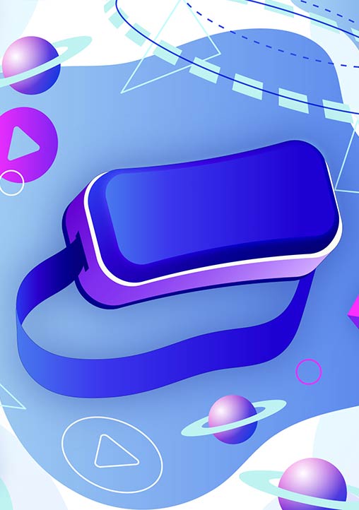 VR Headset illustration by VizioFly