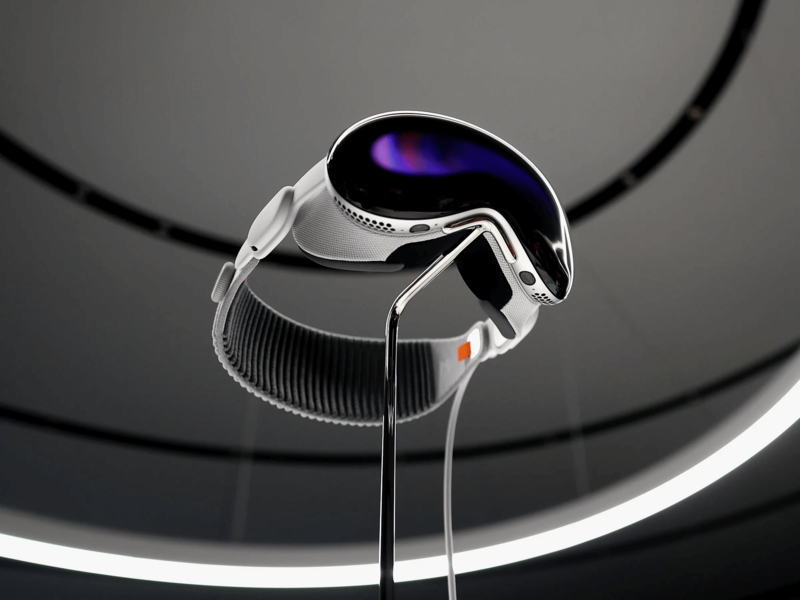 Apple Vision Pro Headset Hero Shot